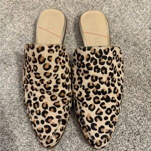 Sole Society Animal Print Mules